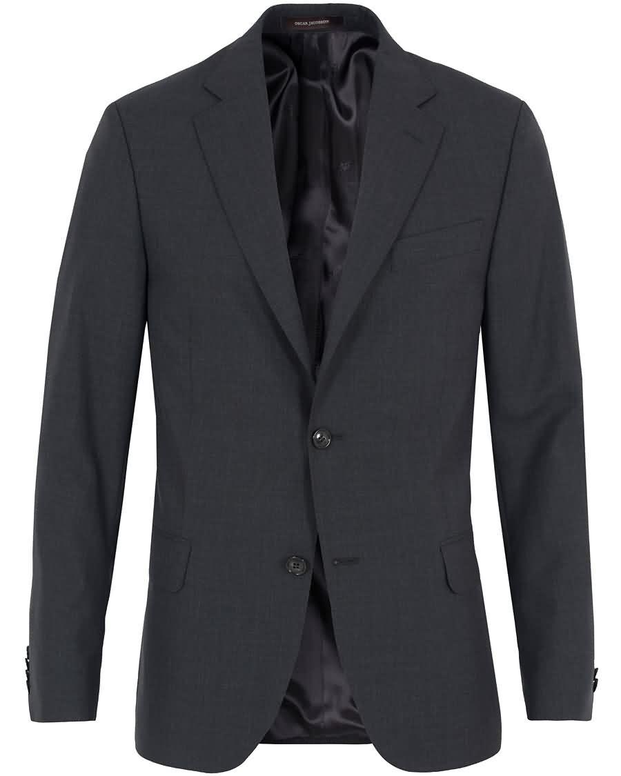 oscar jacobson edmund blazer super 120s wool grey Engros Ekte, Ny 3fij4